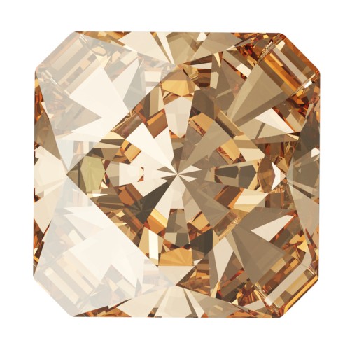 6mm PureCrystal Square Cabochon 4499 - Crystal Golden Shadow x1