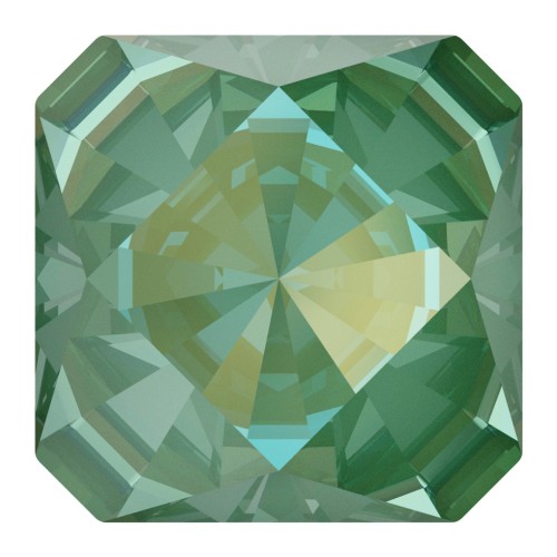 6mm PureCrystal Square Cabochon 4499 - Crystal Silky Sage Delite x1