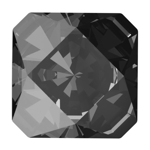 6mm PureCrystal Square Cabochon 4499 - Crystal Silver Night x1