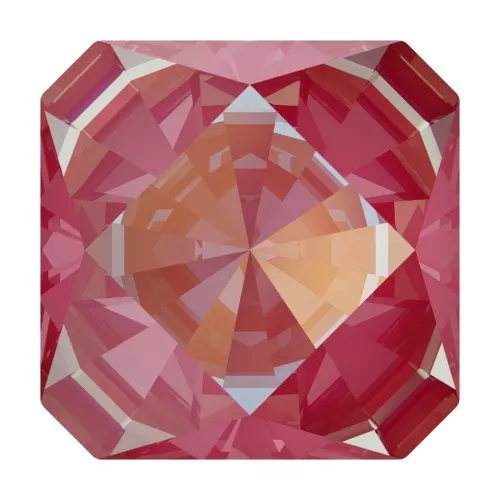 6mm PureCrystal Square Cabochon 4499 - Crystal Lotus Pink Delite x1