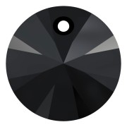 8mm PureCrystal 6428 Pendant - Jet x1|raw }}