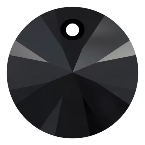 8mm PureCrystal 6428 Pendant - Jet x1