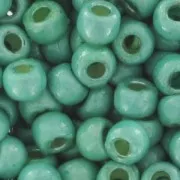 Toho seed beads 11/0 TO11RPF561F - PF Galvanized Green Teal Mat