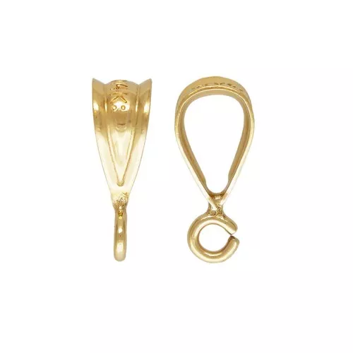 9.4mm Gold filled bails with open ring x1