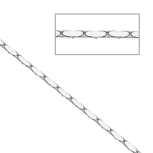 1.05mm 925 Sterling Silver /paloma mesh chain x50 cm