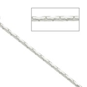 1.35mm 925 Sterling Silver paloma mesh chain x50 cm|raw }}