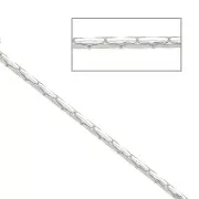 1.35mm 925 Sterling Silver paloma mesh chain x50 cm