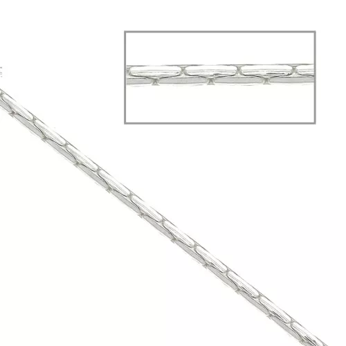 1.35mm 925 Sterling Silver paloma mesh chain x50 cm