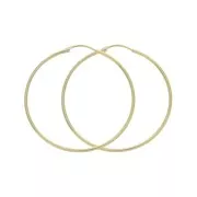 21mm  Hoop Earrings to decorate - Gold Plated 3 microns x2