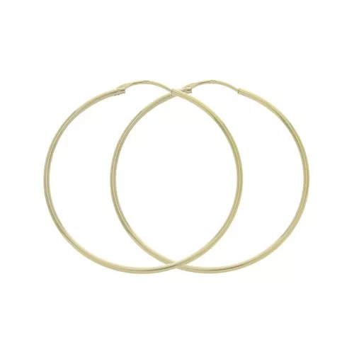 21mm Hoop Earrings to decorate - Gold Plated 3 microns x2