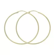 31mm  Hoop Earrings to decorate - Gold Plated 3 microns x2