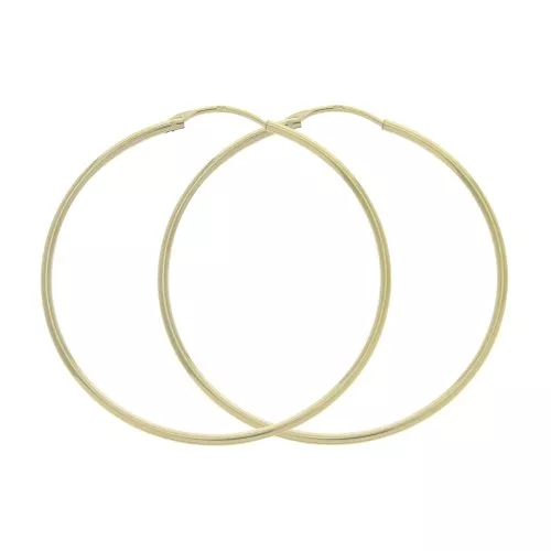 31mm  Hoop Earrings to decorate - Gold Plated 3 microns x2