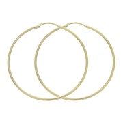 38mm  Hoop Earrings to decorate - Gold Plated 3 microns x2