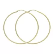 38mm Hoop Earrings to decorate - Gold Plated 3 microns x2