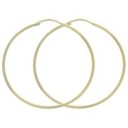 45mm  Hoop Earrings to decorate - Gold Plated 3 microns x2|raw }}