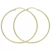 45mm  Hoop Earrings to decorate - Gold Plated 3 microns x2