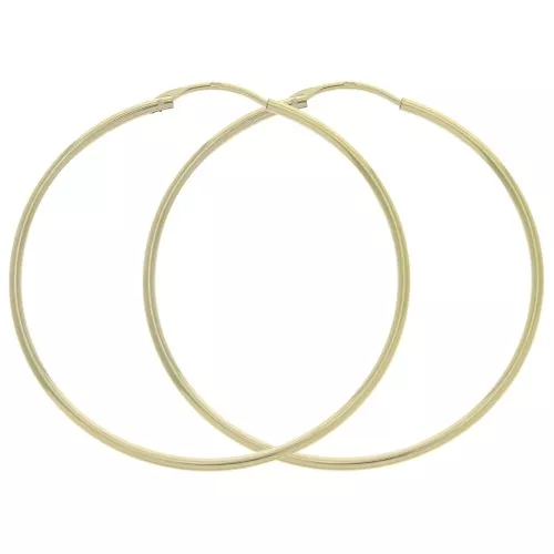 45mm Hoop Earrings to decorate - Gold Plated 3 microns x2