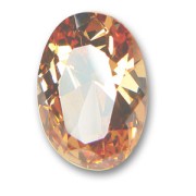 Cubic Zirconia Oval cabochon 18x13mm Light Copper|raw }}