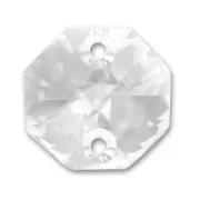 PureCrystal Octagon 6404 12mm two holes Crystal  x1