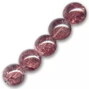 Cracked Beads 12mm Antic Rose x5