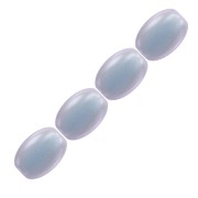 4mm PureCrystal 5824 Pearls - grain of rice-shape - Iridescent Dreamy Blue Pearl x20|raw }}