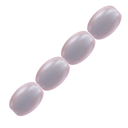 4mm PureCrystal 5824 Pearls - grain of rice-shape - Iridescent Dreamy Rose Pearl x20