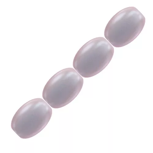 4mm PureCrystal 5824 Pearls - grain of rice-shape - Iridescent Dreamy Rose Pearl x20