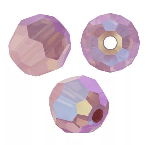 Round beads PureCrystal 5000 4 mm - Rose Water Opal Shimmer x20