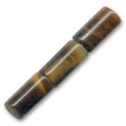 Beads Tiger's Eye tubes 14x6mm x8|raw }}