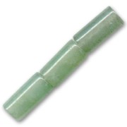 Beads Green aventurine tubes 12x6mm x8|raw }}