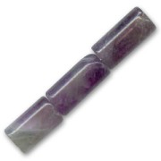 Beads Amethyst tubes 12x6mm x8|raw }}