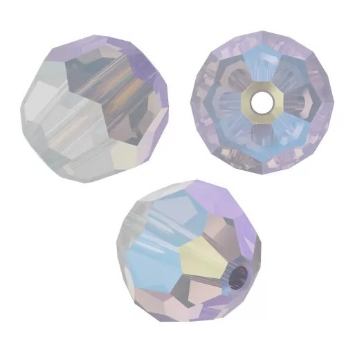 Round bead PureCrystal 5000 8 mm - White Opal Shimmer x1