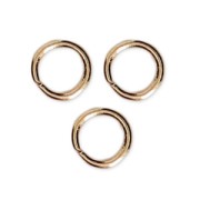 Jumprings open 4x0.6mm Gold tone x100|raw }}