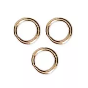 Jumprings open 4x0.6mm Gold tone x100
