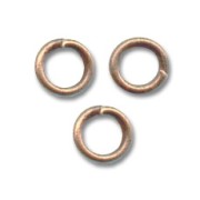 Jumprings open 4x0.6mm Old copper tone x100