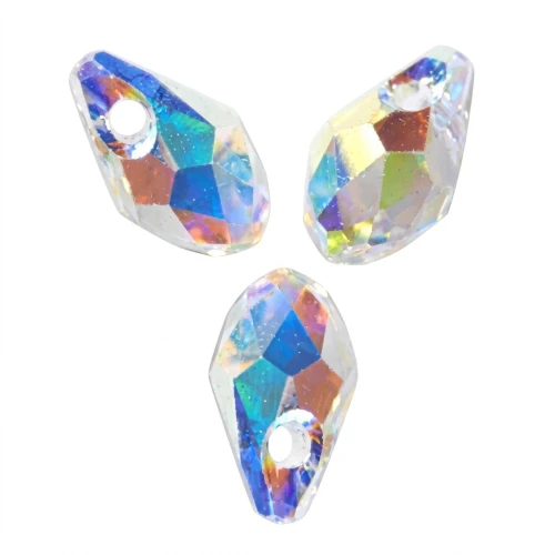 PureCrystal Small Briolette drops 6007 9x5mm Crystal AB x6