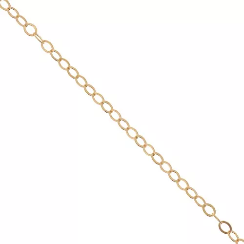 Cable chain Flat chain diamond cut 1.5 mm Gold filled x 50cm