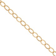 Cable chain Flat chain diamond cut 1.5 mm Gold filled x 50cm