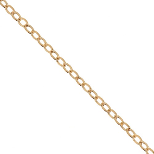 Cable chain chain limée 1.9 mm Gold filled x 50cm