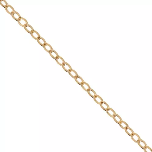 Cable chain chain limée 1.9 mm Gold filled x 50cm