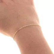 Cable chain chain limée 1.9 mm Gold filled x 50cm