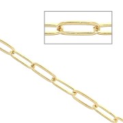 Diamond cut Rectangular chain 2.8mm Gold filled x 50cm|raw }}