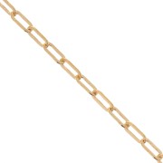 Diamond cut Rectangular chain 2.8mm Gold filled x 50cm