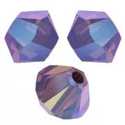4mm PureCrystal 5328 Crystal Bicones - Cyclamen Opal Shimmer 2X x50