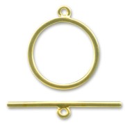 Toggle clasp 34mm fine Gold plated x1