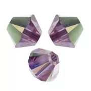 4mm PureCrystal 5328 Crystal Bicones - Iris AB x50