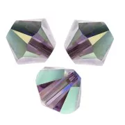 4mm PureCrystal 5328 Crystal Bicones - Iris AB 2X x50