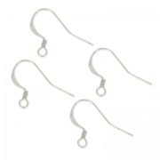 Earwires 17mm Silver-colored  x4|raw }}