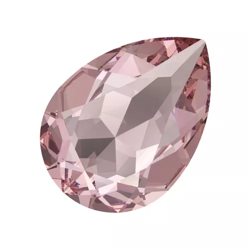 14x10mm PureCrystal 4320 Pear Fancy Stone - Light Rose Ignite x1