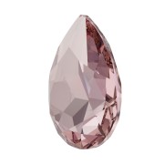 14x10mm PureCrystal 4320 Pear Fancy Stone - Light Rose Ignite x1